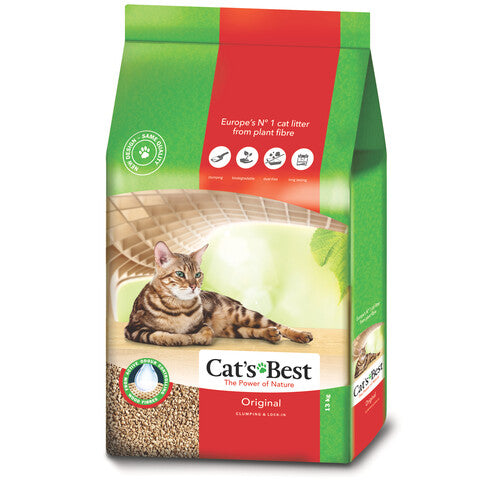 Cats Best OkoPlus Wood Clumping Cat Litter 13kg