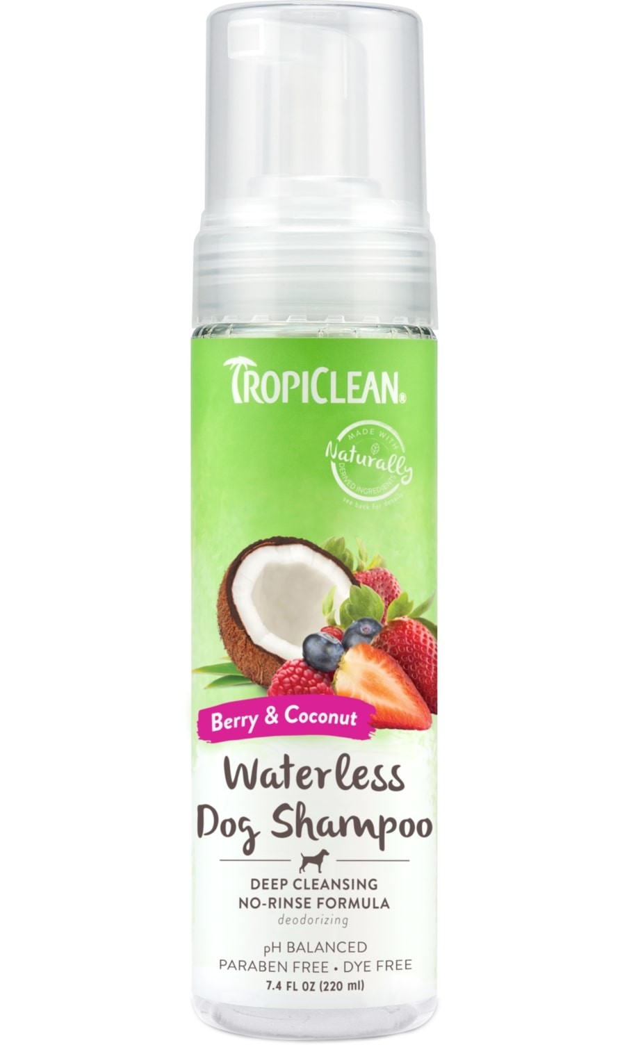 Tropiclean Deep Cleaning Waterless Shampoo - 220ml