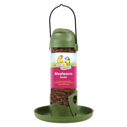 (D)Walter Harrisons Flip Top Mealworm Feeder - 22cm