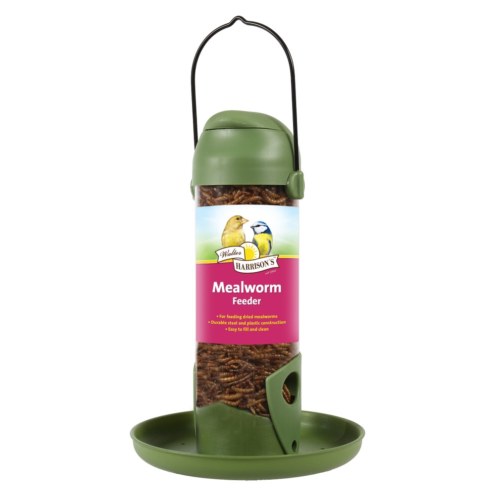 (D)Walter Harrisons Flip Top Mealworm Feeder - 22cm