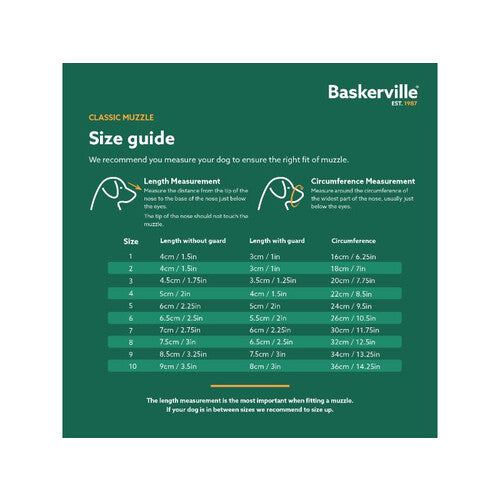 Baskerville Classic Basket Muzzle Size 6