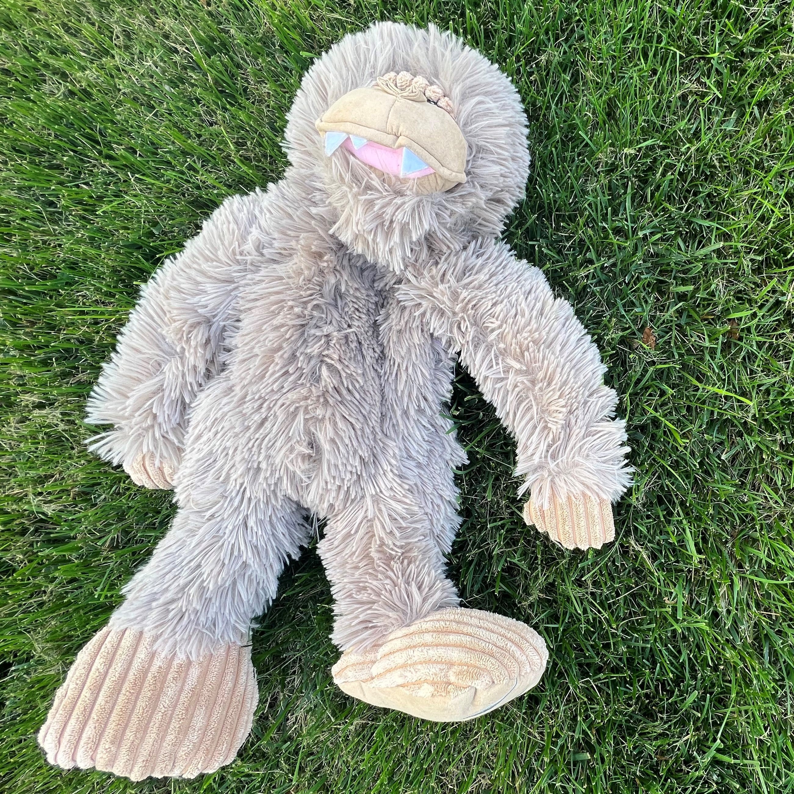 (D) Tall Tails Plush Rope Body Stuffless Bigfoot