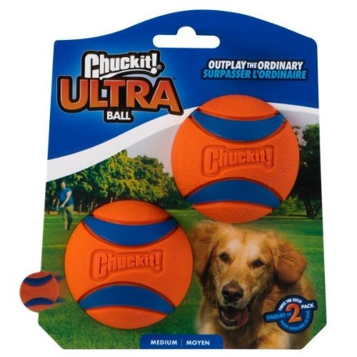 Chuckit Ultra Balls Medium 2 Pack 2.5 Inch Dog Toy For Launcher-The Pet Superstore