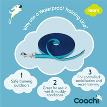 Coachi Navy Blue Waterproof Dog Training Lead 10m-The Pet Superstore
