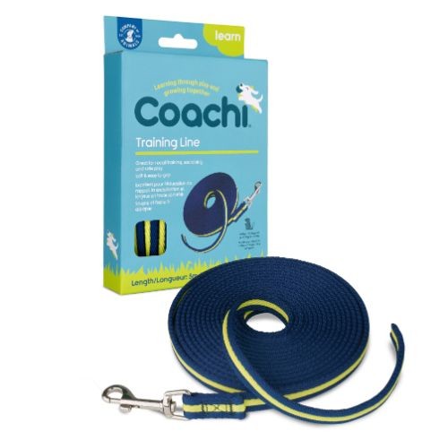 Coachi Navy & Lime Dog Training Lead - 5m