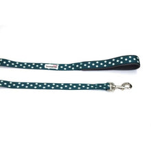 Doodlebone Teal Stars Glow In The Dark Dog Lead 20mm-The Pet Superstore