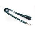 Doodlebone Teal Stars Glow In The Dark Dog Lead 20mm-The Pet Superstore