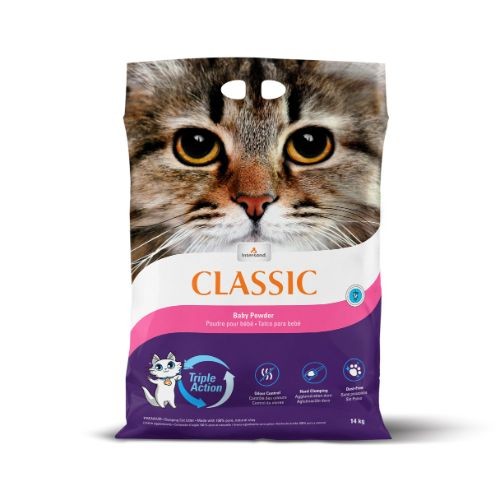Intersand City Classic Clumping Cat Litter Baby Powder Scent 14kg-The Pet Superstore