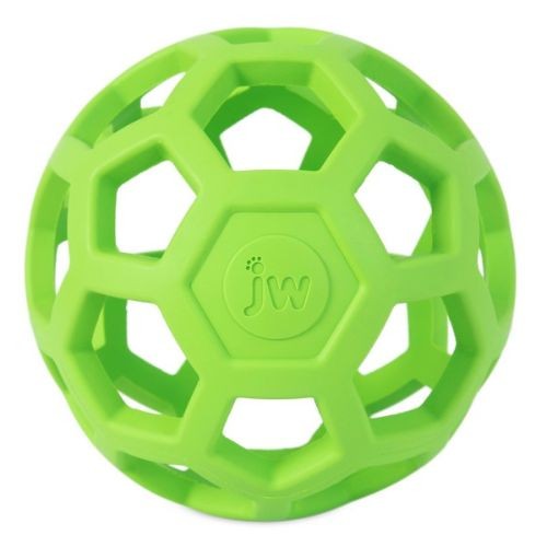 JW Pet Hol-ee Roller Ball Durable Rubber Dog Toy 5in 12cm-The Pet Superstore