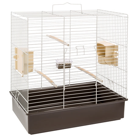 Sonia Birdcage Cockatiels and Budgies with Rubber Perches-The Pet Superstore
