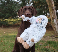 Tall Tails Plush Yeti Toy With Squeaker For Dogs-The Pet Superstore