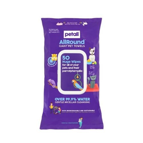 Petall Giant Pet Towels 50 Pet Wipes